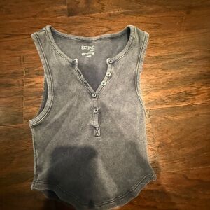 PacSun Gray Ribbed Tank Top
